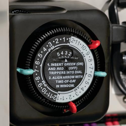 kichler-plug-in-landscape-lighting-timer-black-15557bk-mechanical-pin-timer-with image 8