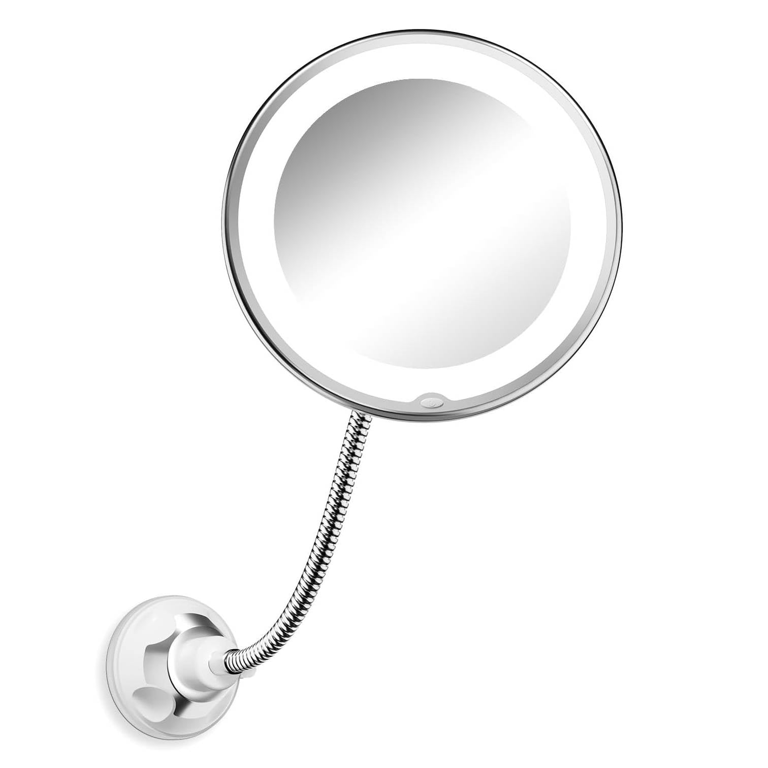 brightown-gooseneck-makeup-mirror-light-with-10x-magnification-battery-operated image 1