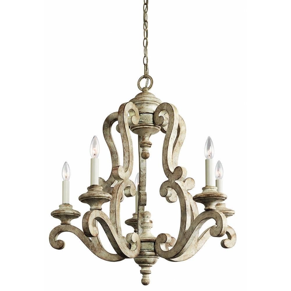kichler-hayman-bay-5-light-chandelier-distressed-antique-white-finish-weathered- image 1