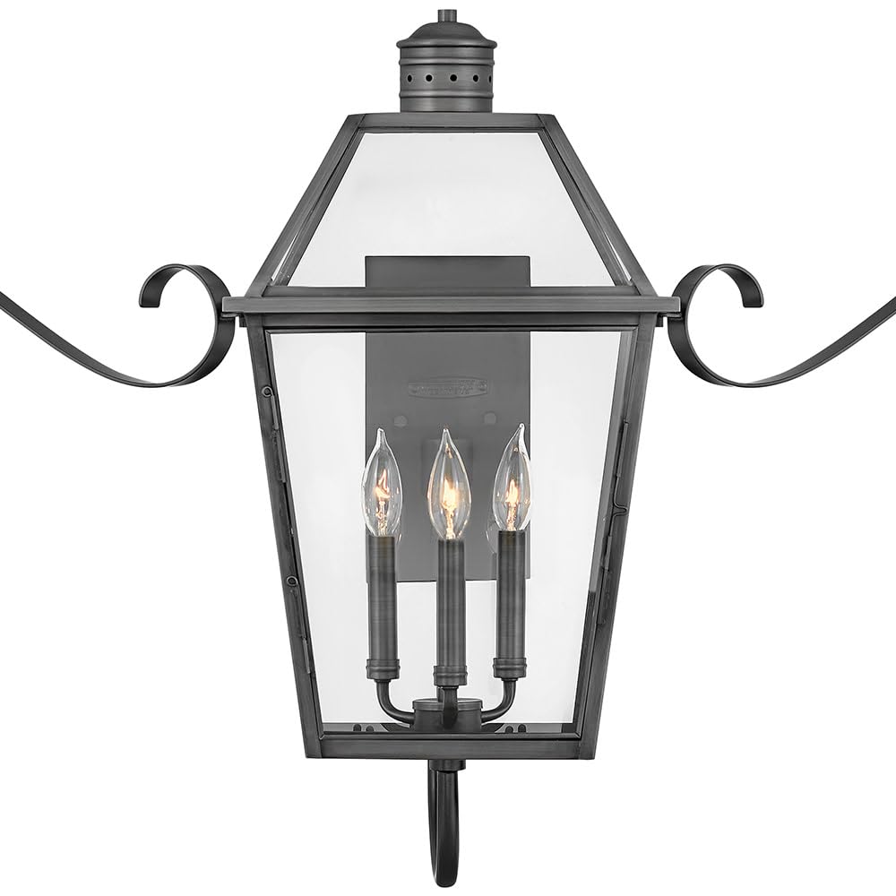 hinkley-nouvelle-3-light-outdoor-medium-wall-lantern-with-scroll-blackened-brass image 3