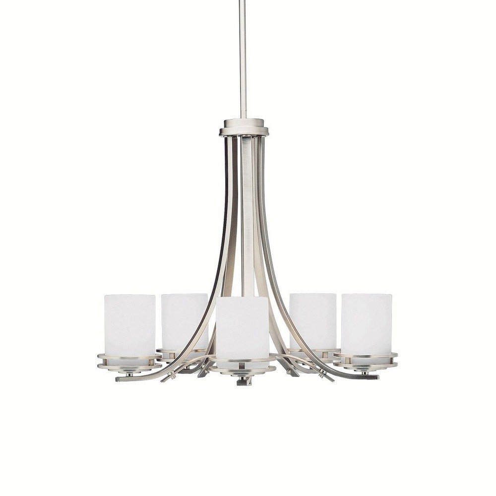 kichler-hendrik-21-5-5-light-chandelier-brushed-nickel-with-opal-glass image 1