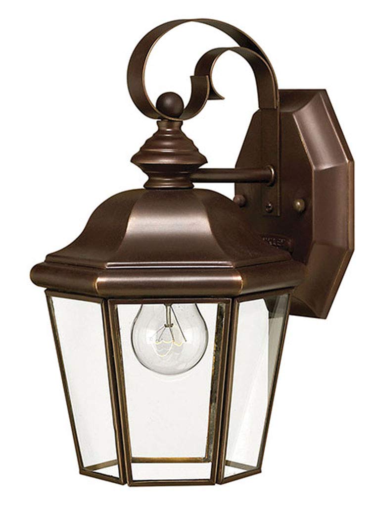 hinkley-clifton-park-traditional-one-light-wall-mount-lantern-copper-bronze-fini image 1