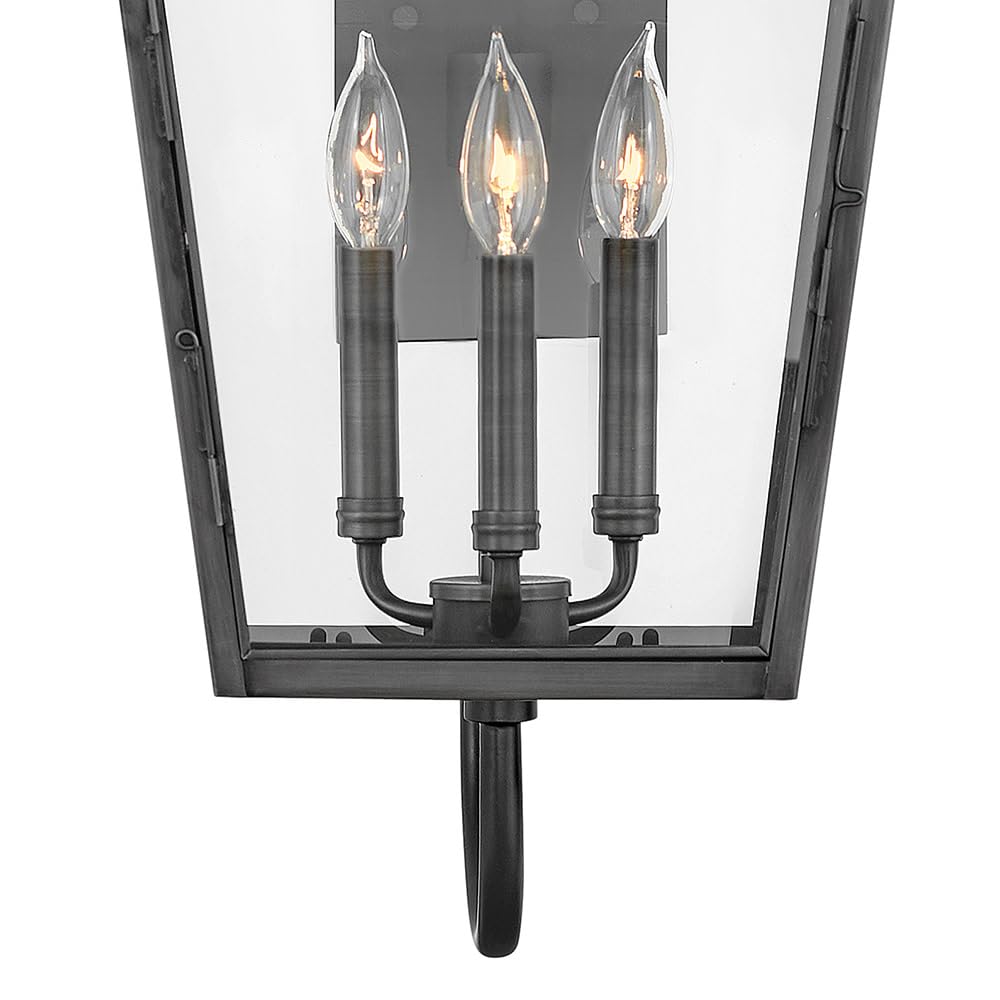hinkley-nouvelle-3-light-outdoor-medium-wall-lantern-with-scroll-blackened-brass image 5