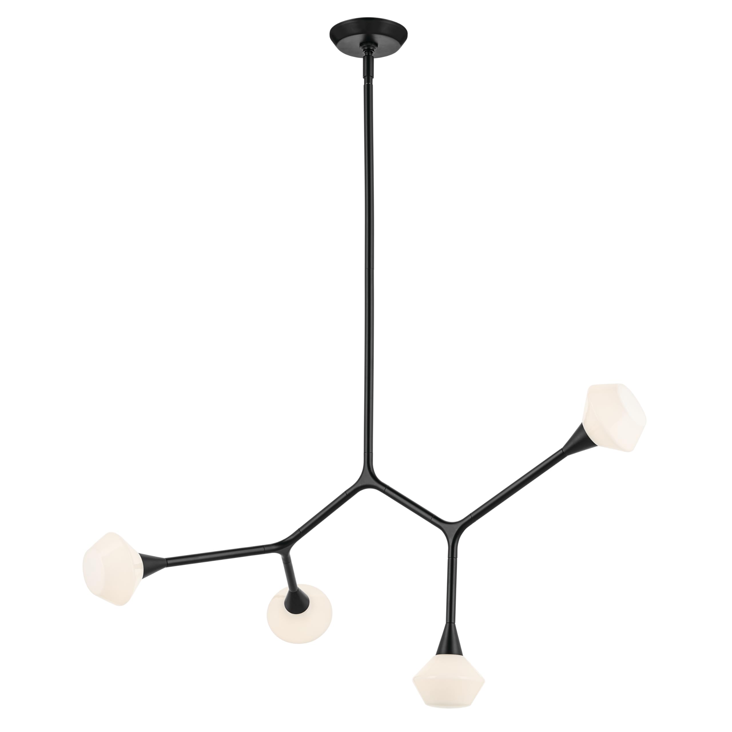 kichler-cassius-4-light-convertible-chandelier-black-opal-glass-19-75-x-5-25-x-3 image 1