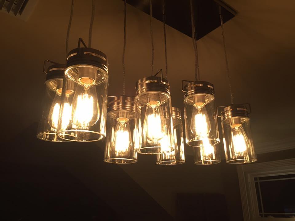 Beautiful over our kitchen island