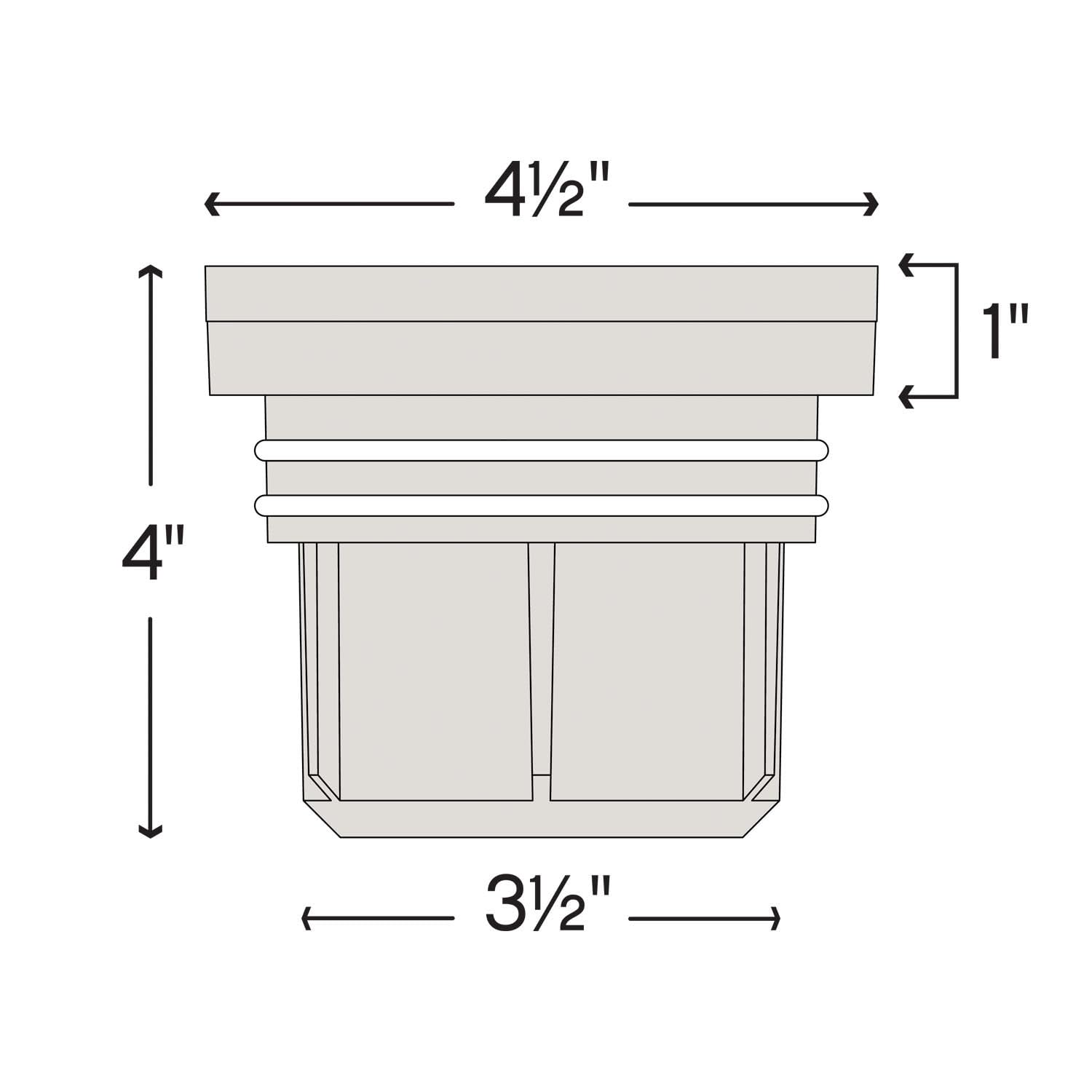 hinkley-hardy-island-flat-top-well-light-solid-cast-brass-15702mz image 3