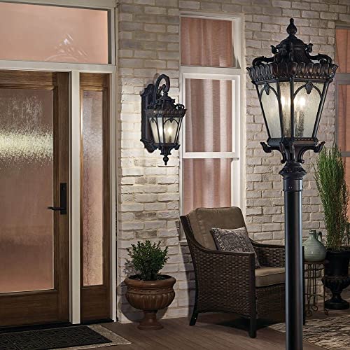 kichler-tournai-outdoor-post-light-textured-black-4-light-model-9559bkt-victoria image 8