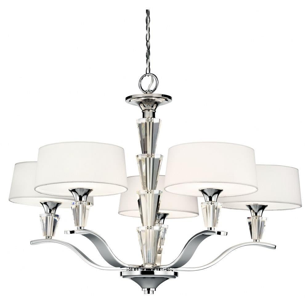 kichler-crystal-persuasion-5-light-chandelier-chrome-finish-model-42030ch-elegan image 1