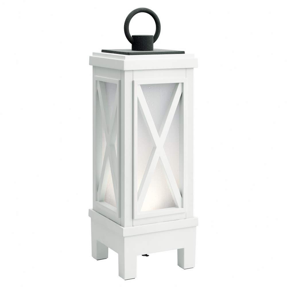 kichler-49679whrled-montego-led-lantern-weathered-white image 1
