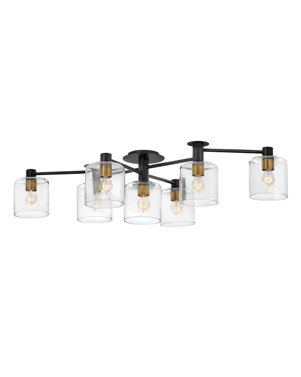 hinkley-axel-large-seven-light-semi-flush-mount-ceiling-light-adjustable-arms-tr image 1