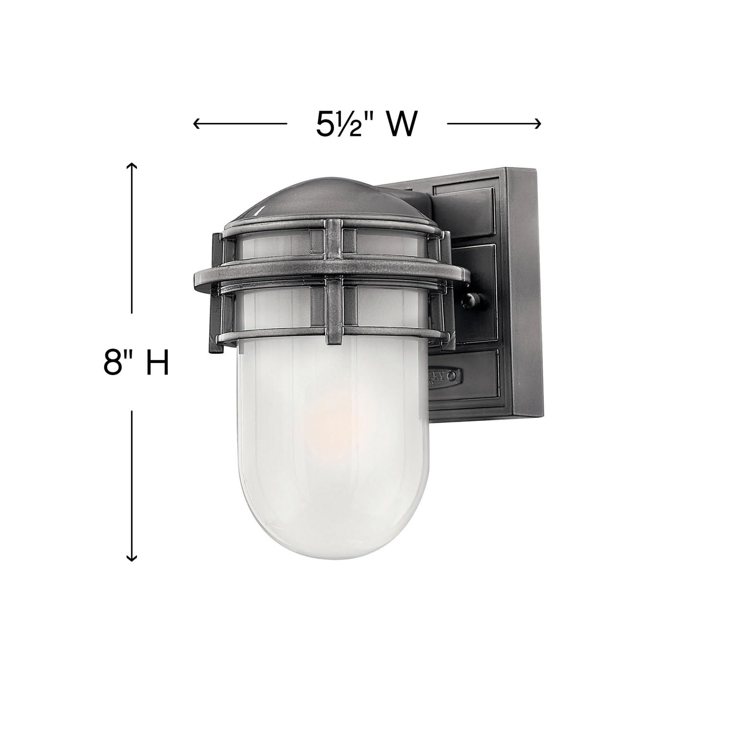 hinkley-1956he-reef-transitional-one-light-outdoor-wall-mount-in-pewter-nickel-s image 2