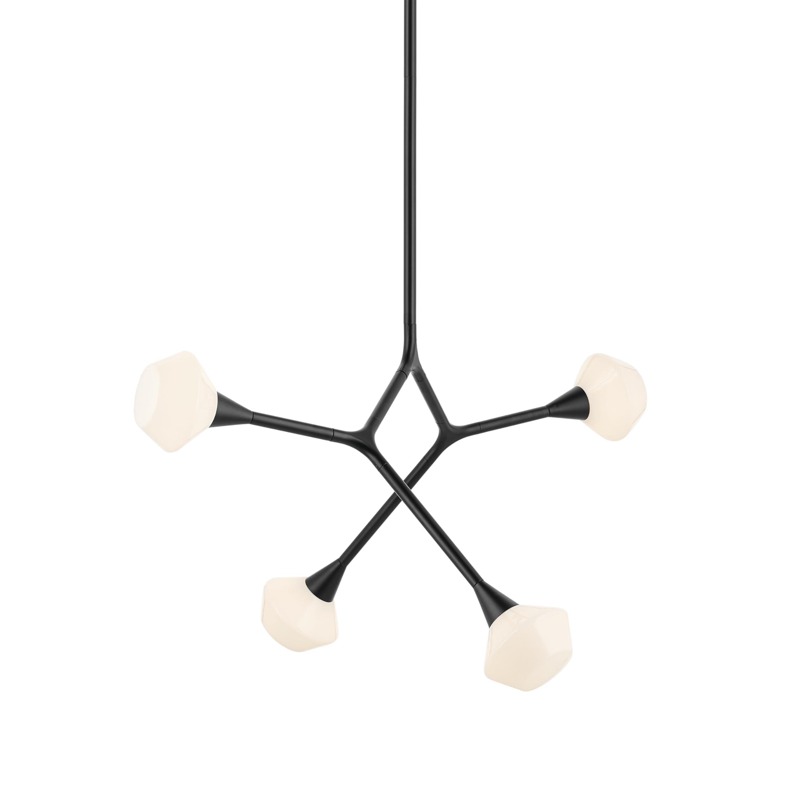 kichler-cassius-4-light-convertible-chandelier-black-opal-glass-19-75-x-5-25-x-3 image 8