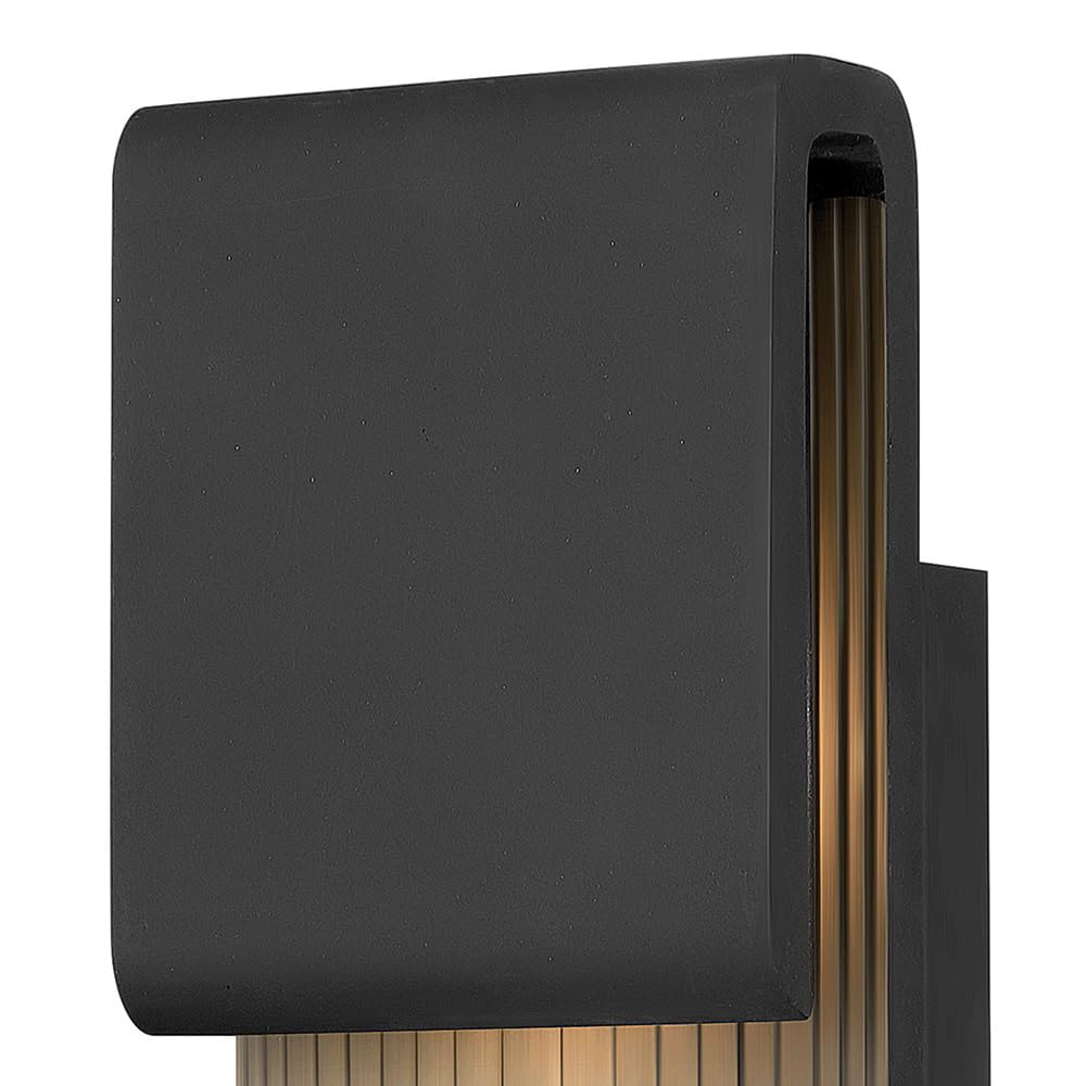 hinkley-contour-15-16w-integrated-led-outdoor-small-wall-lantern-black image 2