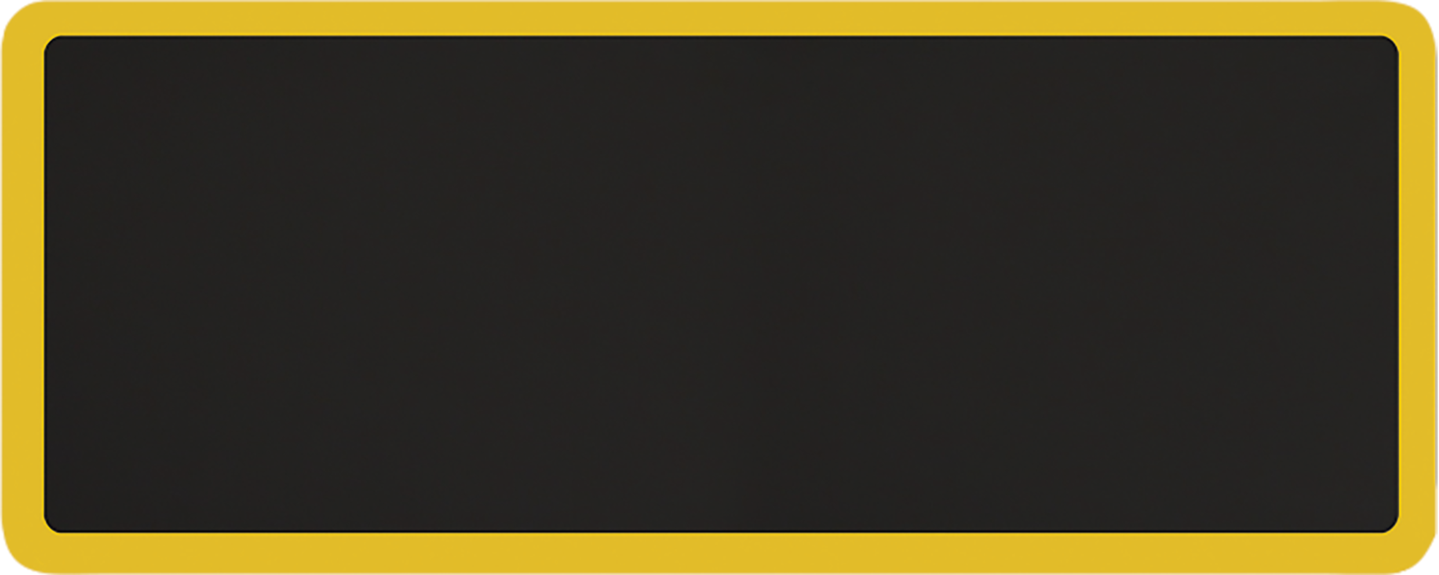 wellnessmats-supreme-anti-fatigue-mat-5-x-2-black-w-yellow-border image 1