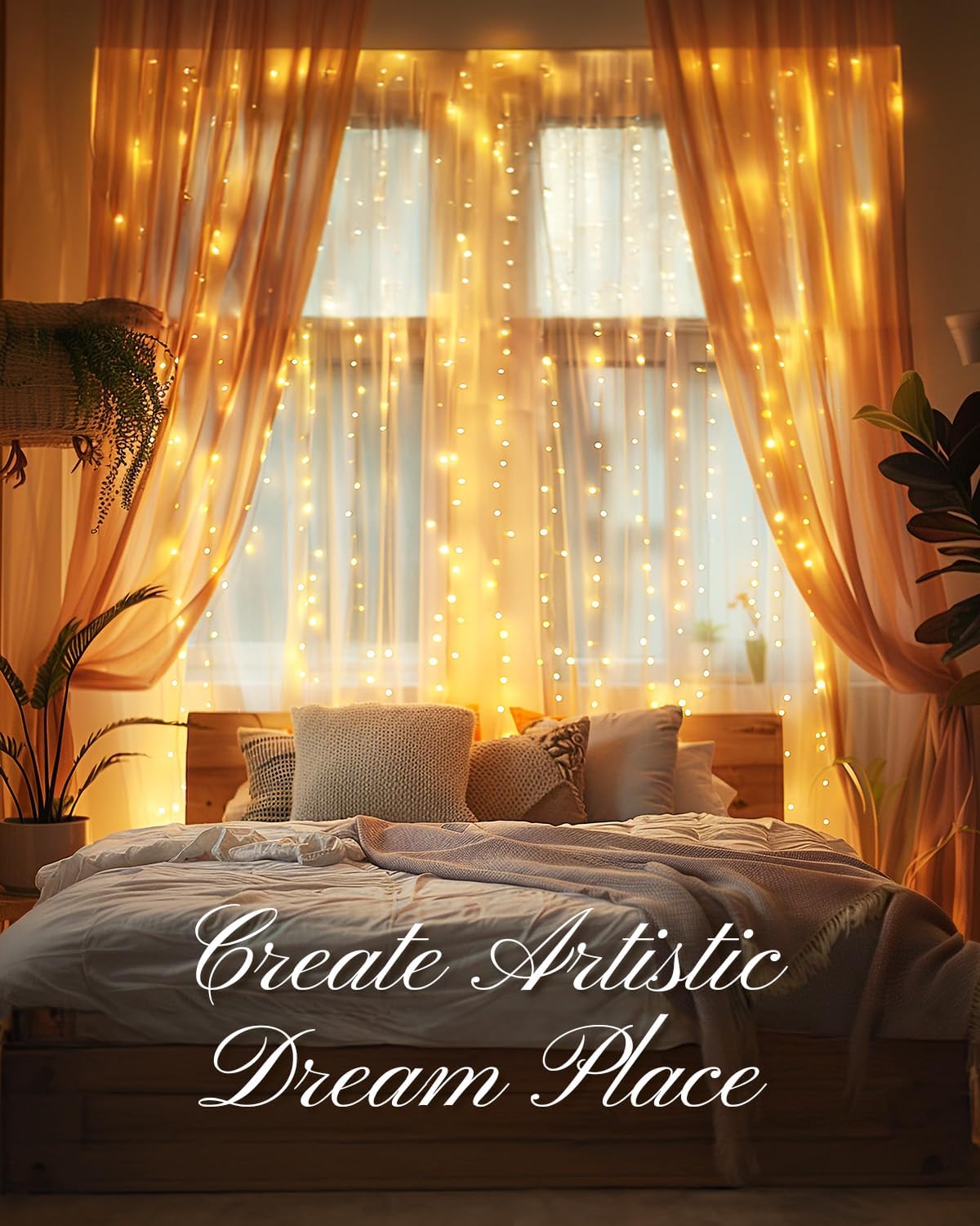 brightown-9-8ft-300-led-smart-curtain-window-string-lights-with-app-and-remote-8 image 6