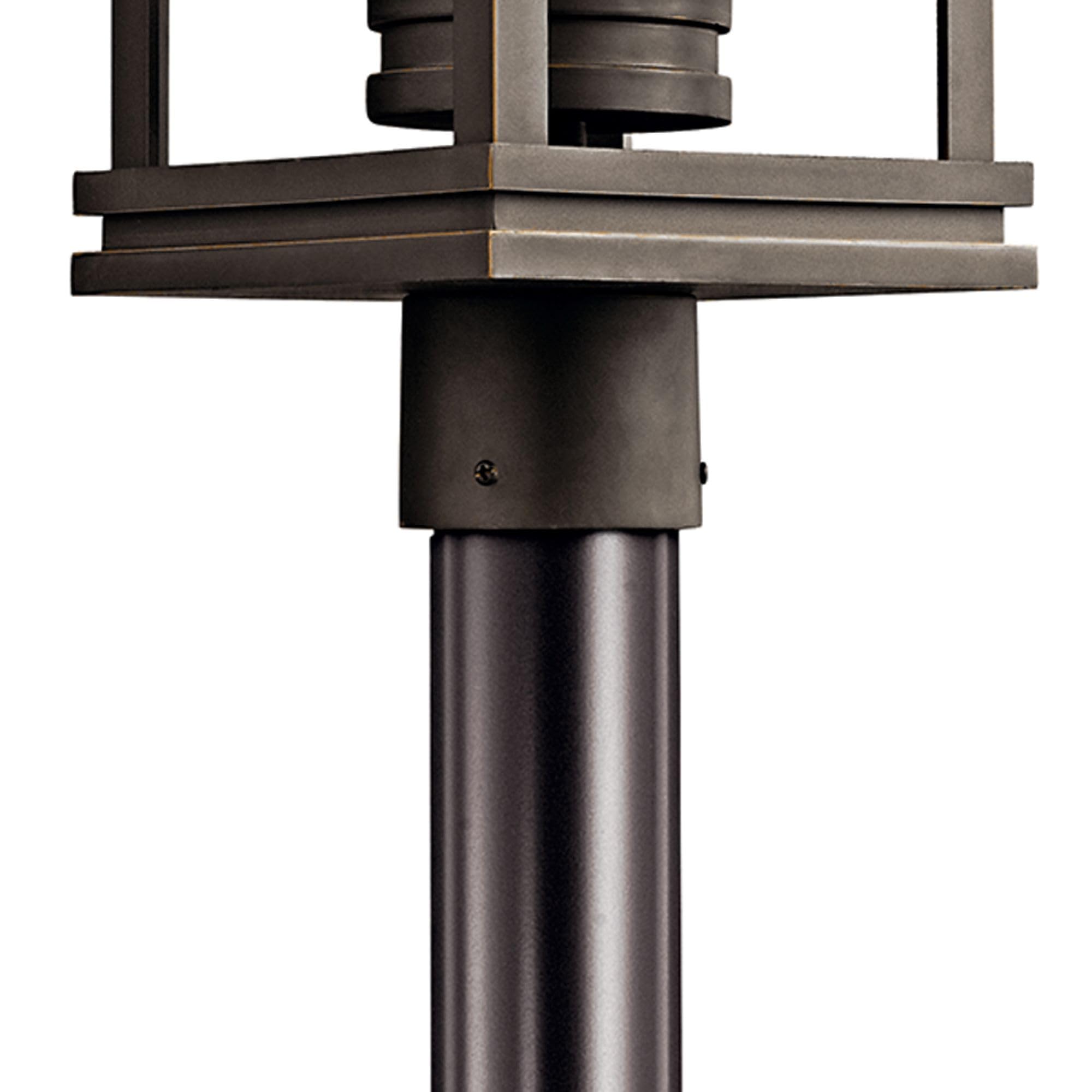 kichler-south-hope-outdoor-post-light-rubbed-bronze-with-satin-etched-opal-glass image 2