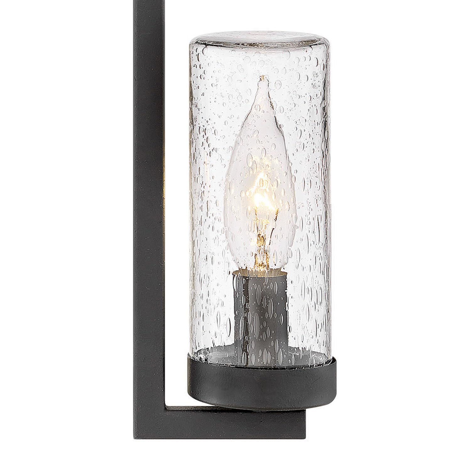 hinkley-sawyer-2-light-led-outdoor-wall-lantern-aged-zinc-distressed-black-clear image 3