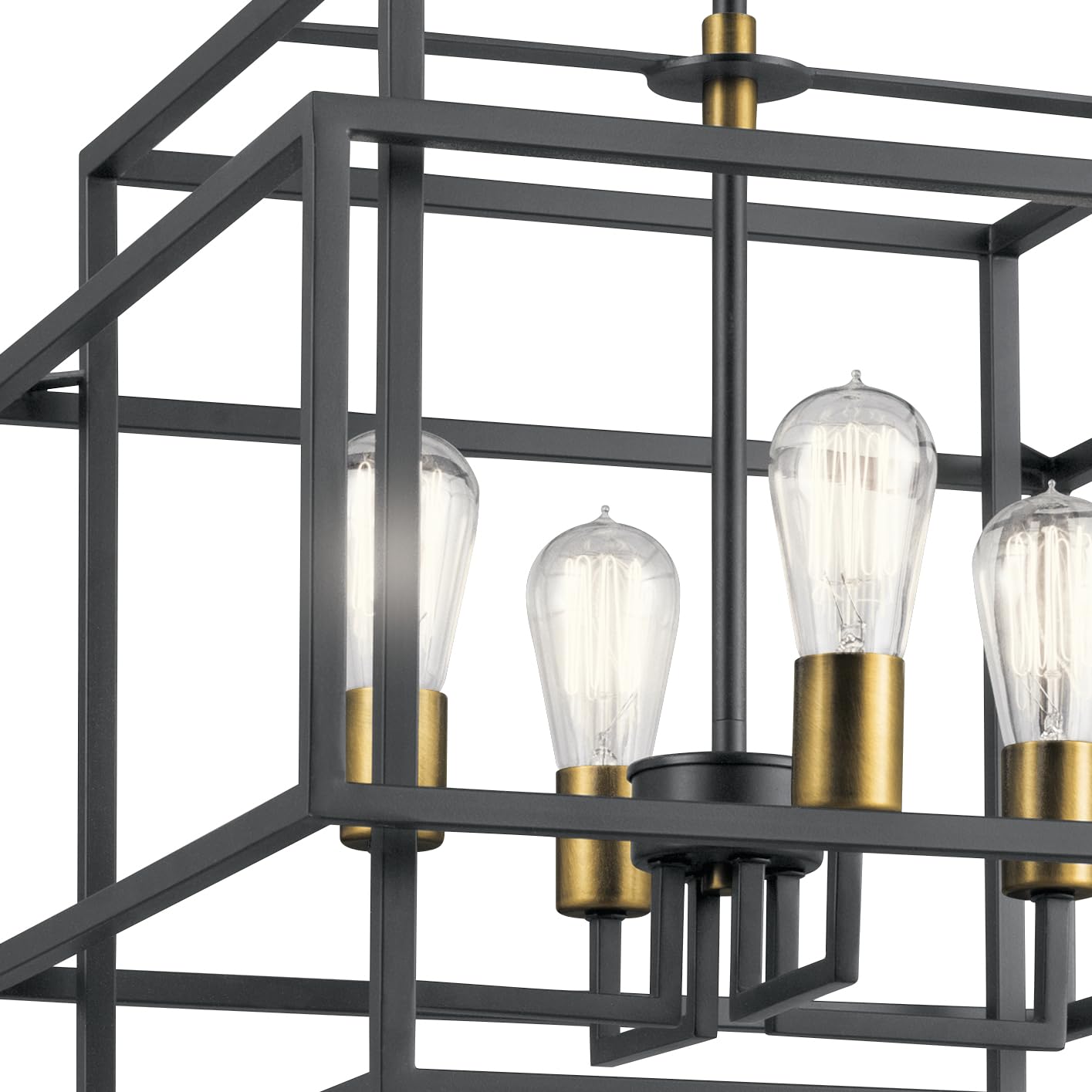 kichler-taubert-16-5-4-light-pendant-light-black-with-natural-brass-accents-mode image 3