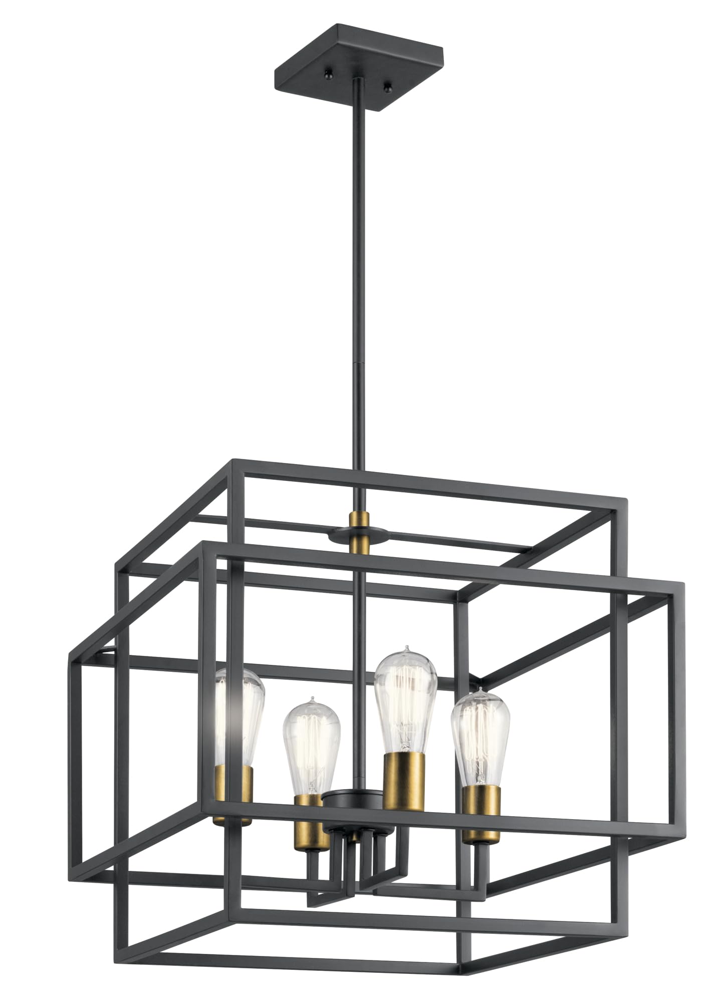 kichler-taubert-16-5-4-light-pendant-light-black-with-natural-brass-accents-mode image 1