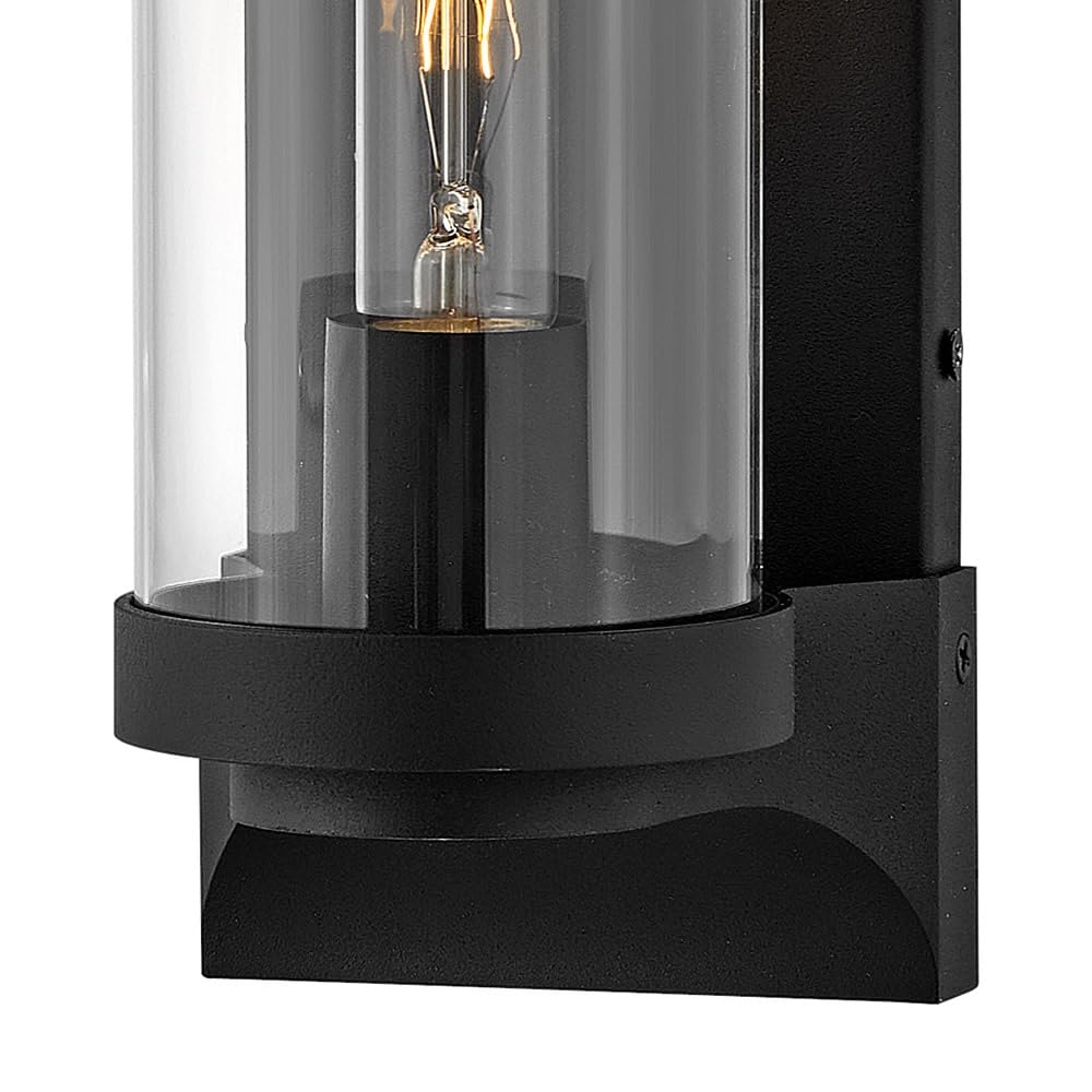 hinkley-pearson-medium-wall-mount-outdoor-led-lantern-textured-black image 4