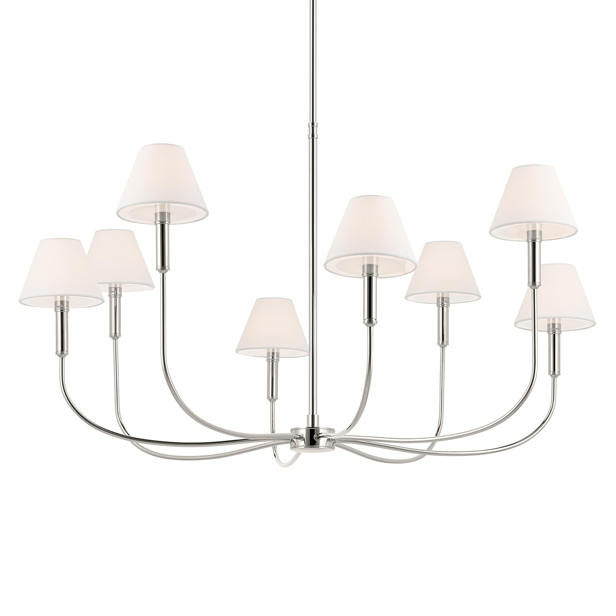 kichler-eadie-52769pn-8-light-traditional-chandelier-in-polished-nickel image 5