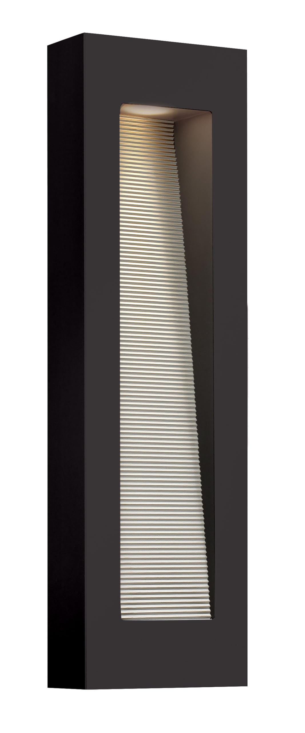 hinkley-luna-medium-wall-mount-outdoor-lantern-integrated-led-rectangle-bronze image 4