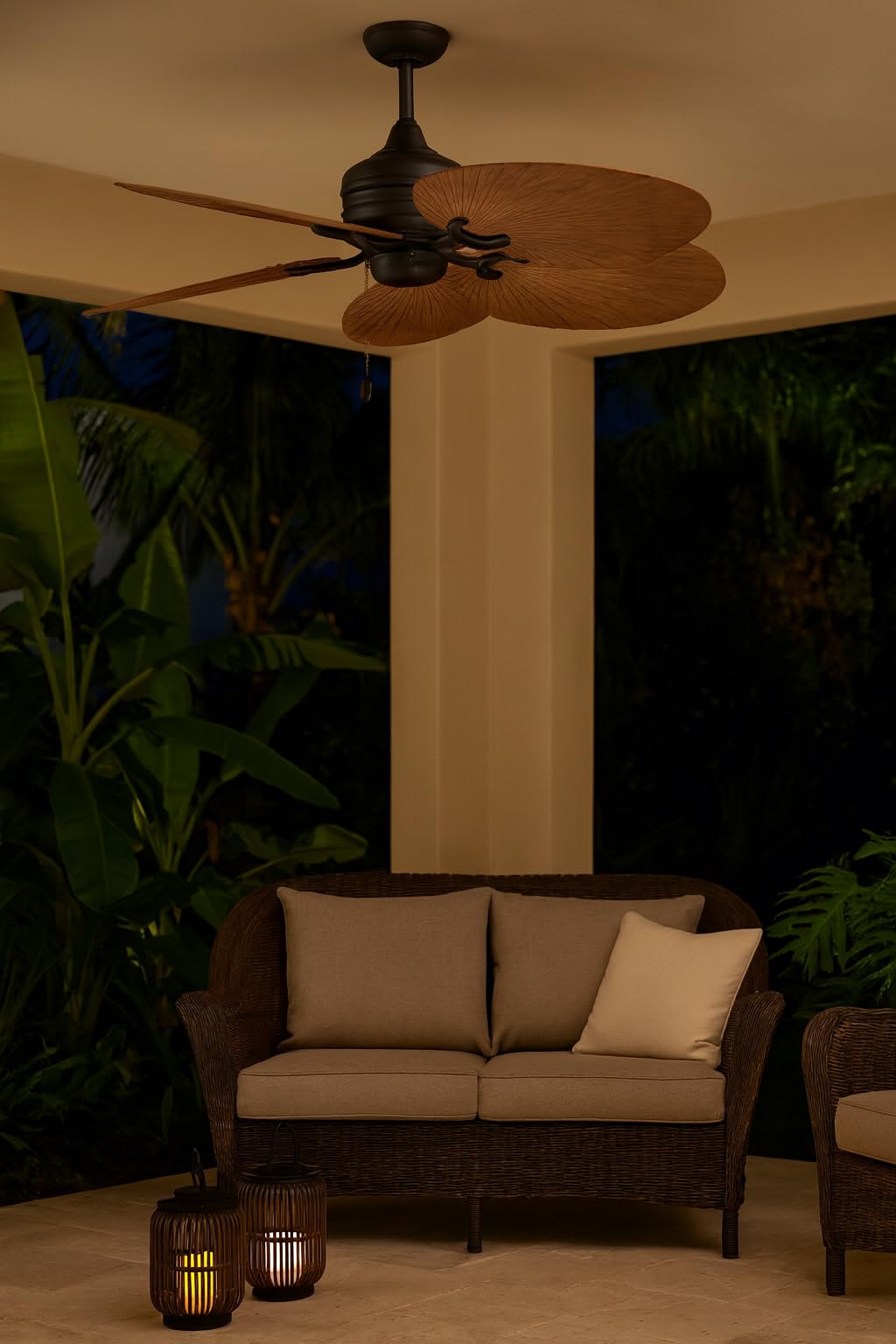 hinkley-tropic-air-52-indoor-outdoor-ceiling-fan-in-matte-black-with-koa-wood-co image 3