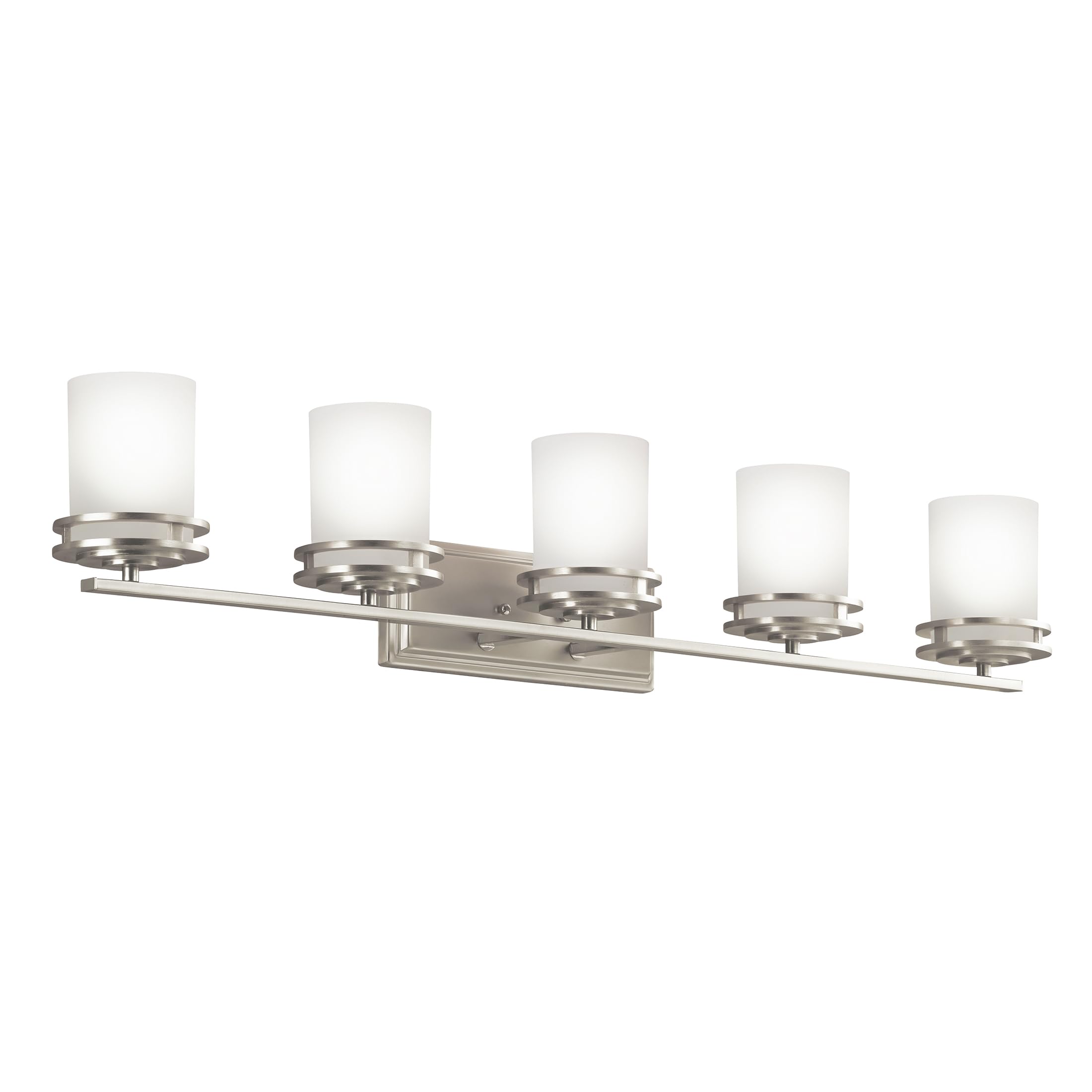 kichler-hendrik-5-light-vanity-light-brushed-nickel-5085ni-modern-bathroom-light image 1