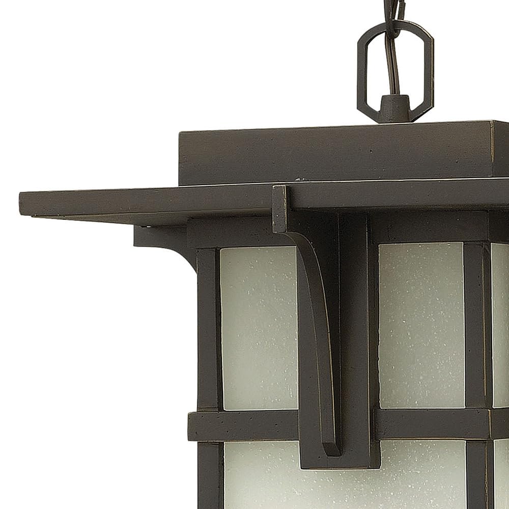 hinkley-manhattan-one-light-large-outdoor-hanging-lantern-oil-rubbed-bronze-etch image 4