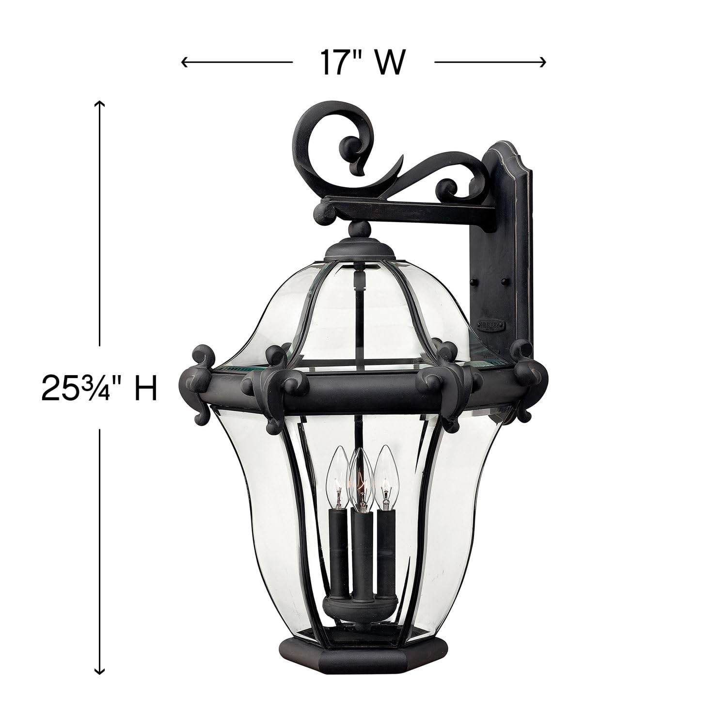 hinkley-san-clemente-traditional-four-light-extra-large-outdoor-wall-mount-in-mu image 2