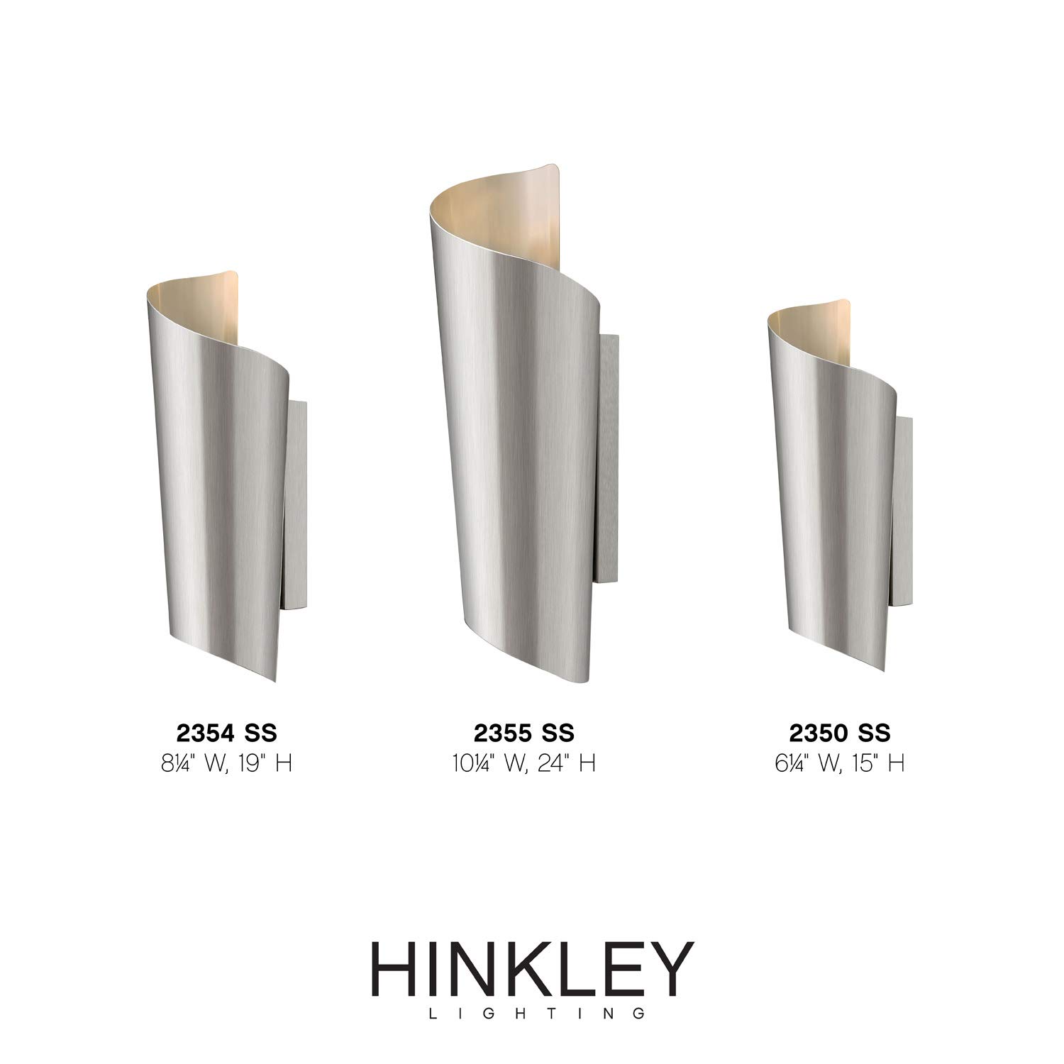 hinkley-surf-collection-2354ss-two-light-outdoor-wall-mount-stainless-steel image 4