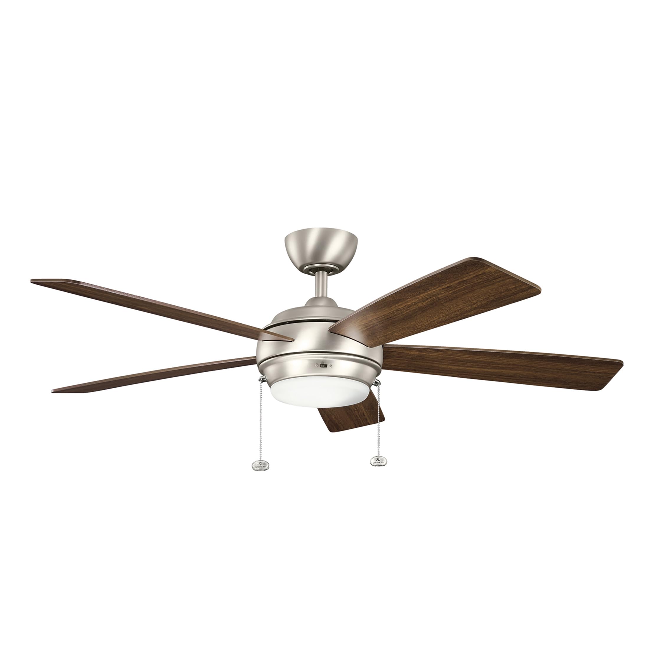 kichler-starkk-52-ceiling-fan-with-led-light-brushed-nickel-reversible-blades image 3