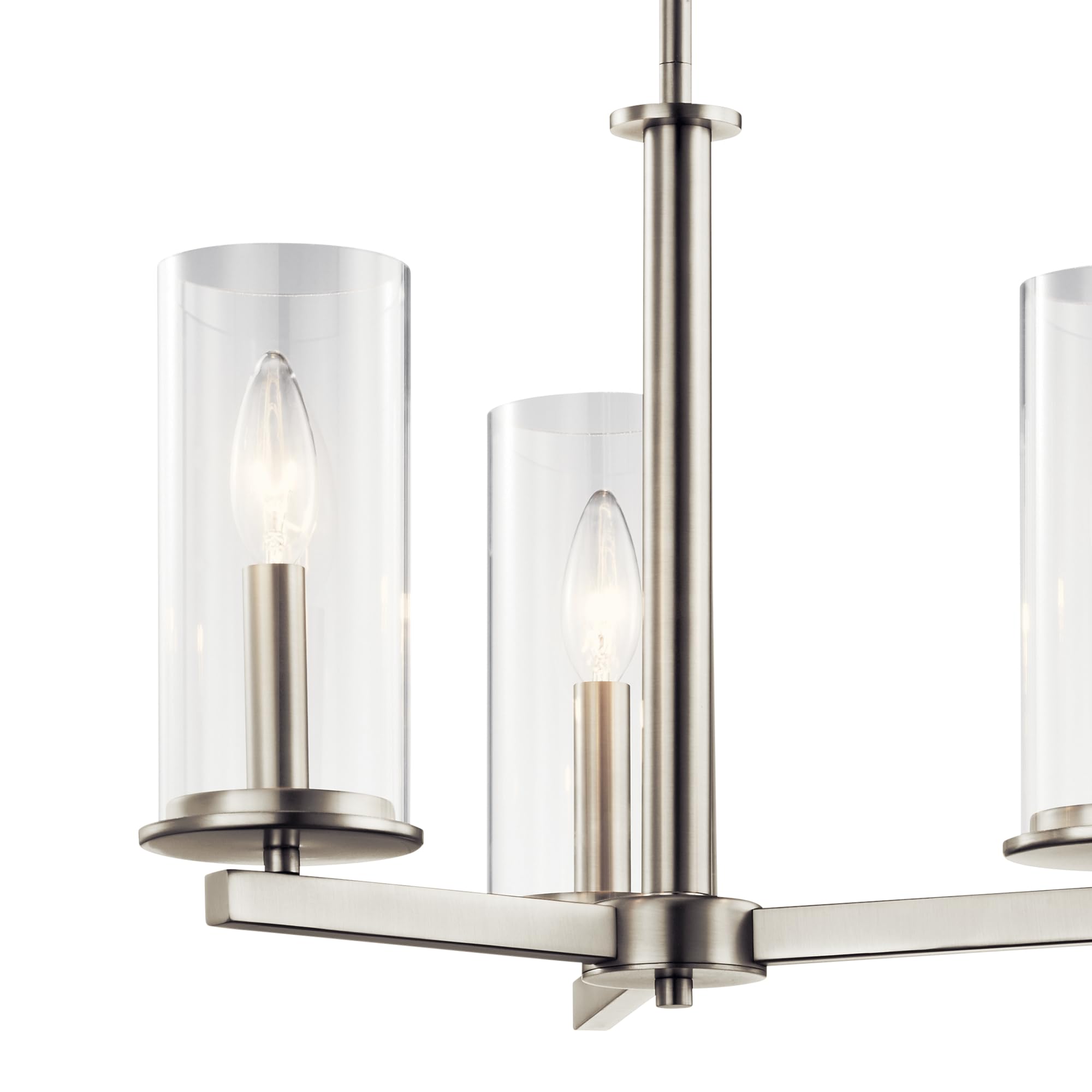kichler-crosby-3-light-convertible-chandelier-brushed-nickel image 5