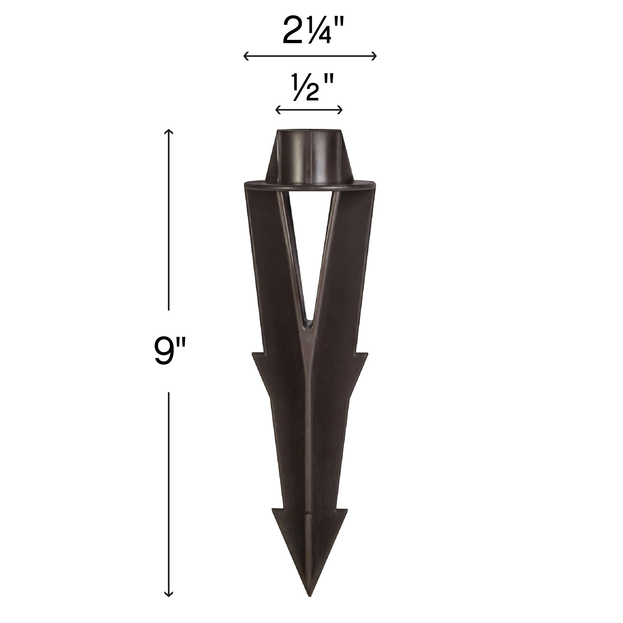 hinkley-9-inch-composite-ground-stake-for-low-voltage-landscape-lighting-bronze- image 3