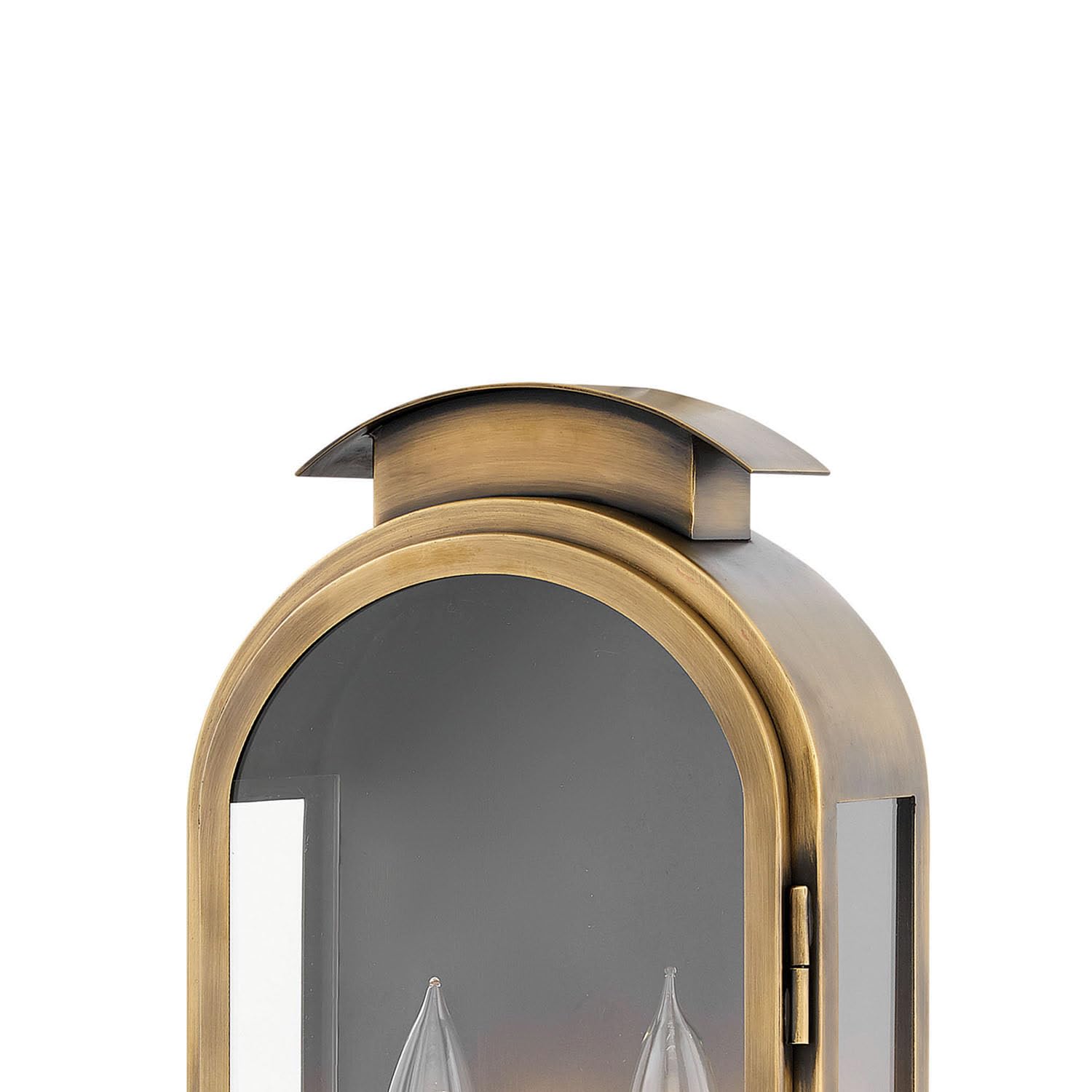hinkley-rowley-two-light-outdoor-medium-wall-mount-in-light-antique-brass-with-c image 4