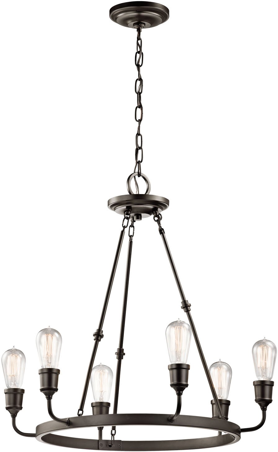 kichler-lucien-42708oz-6-light-chandelier-in-olde-bronze image 1