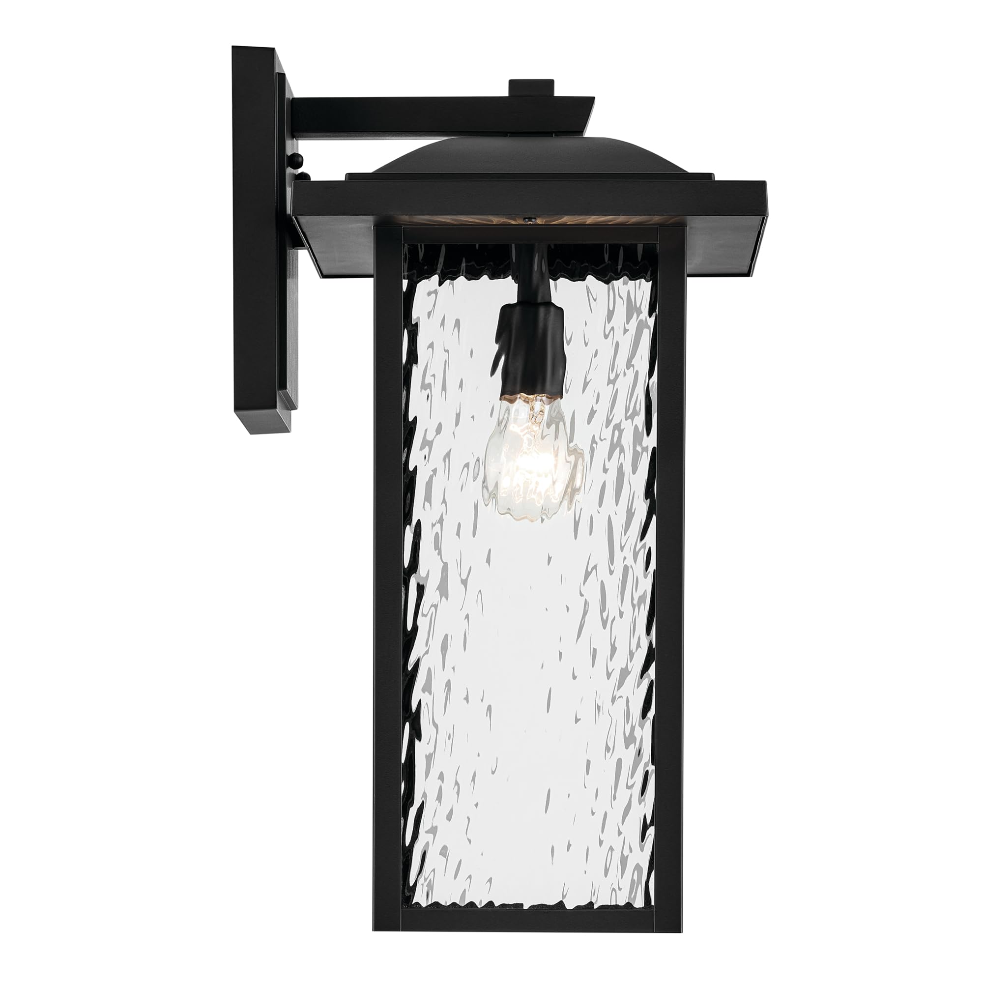 kichler-capanna-outdoor-wall-light-textured-black-water-glass-10-75-x-20-49928bk image 3