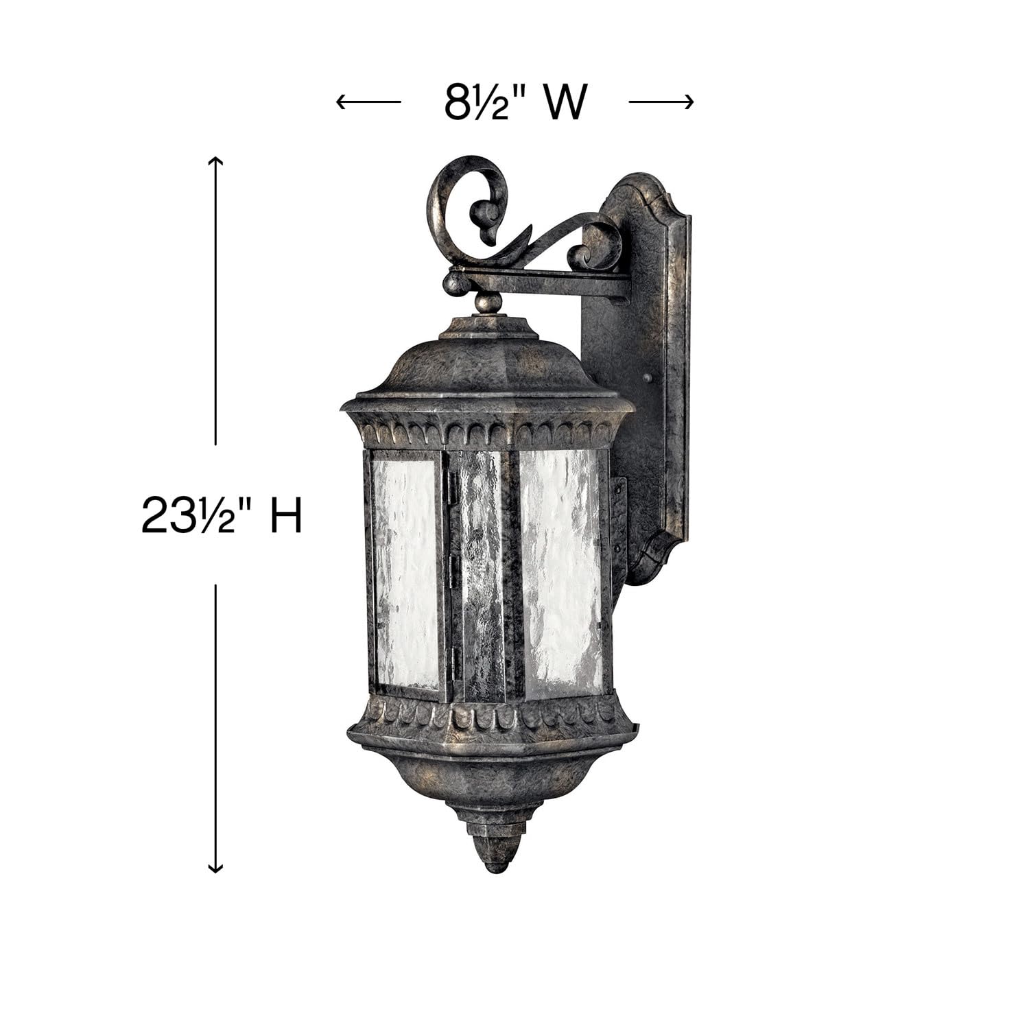 hinkley-regal-1725bg-traditional-three-light-wall-mount-black-finish image 2