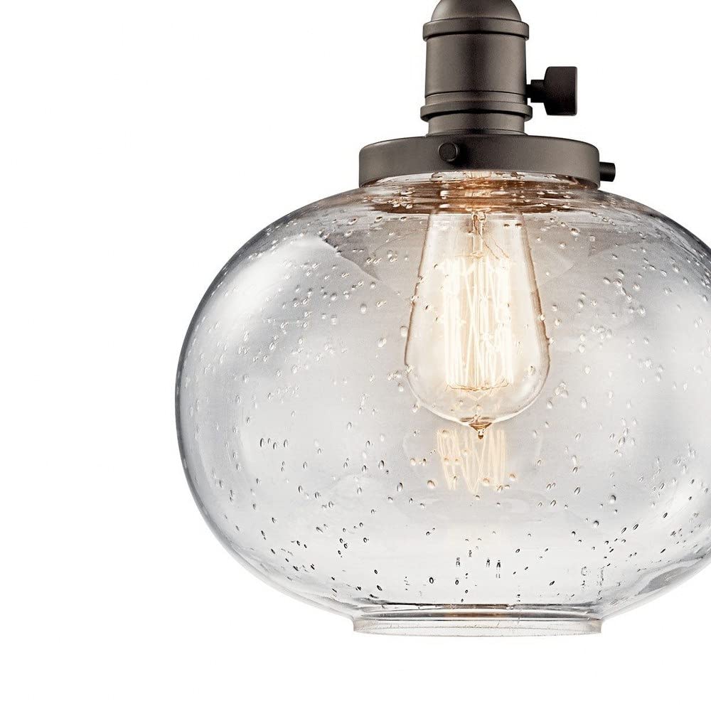 kichler-avery-9-75-1-light-mini-pendant-with-clear-seeded-glass-brushed-nickel image 2