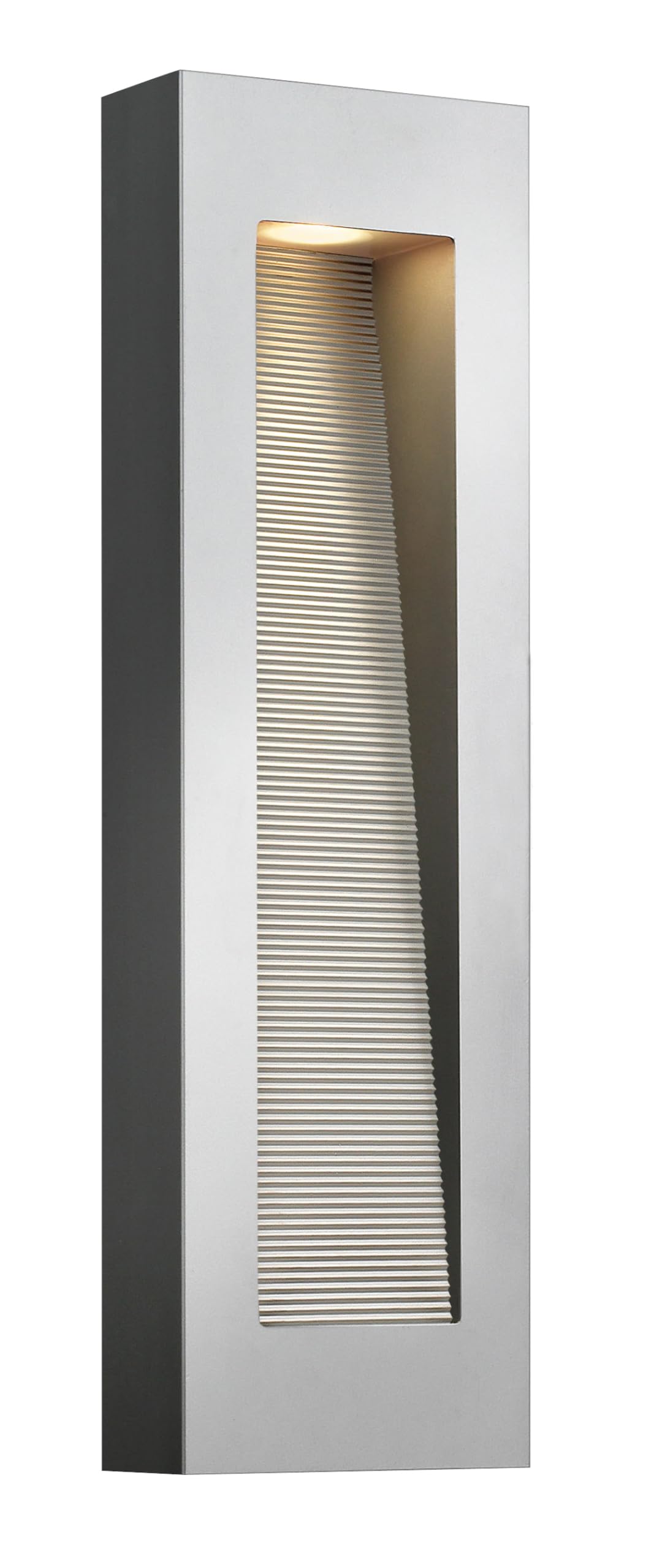 hinkley-luna-medium-wall-mount-outdoor-lantern-integrated-led-rectangle-bronze image 6