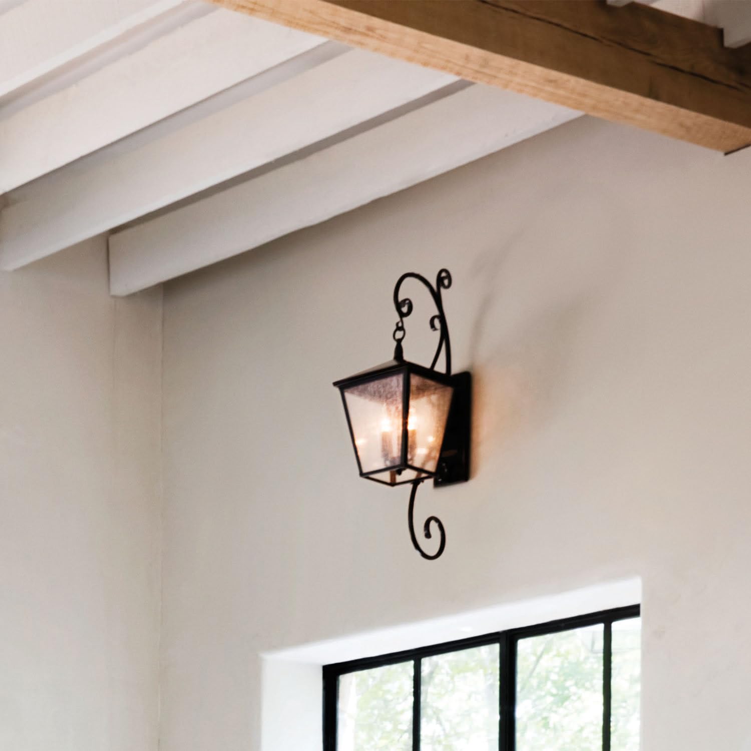 hinkley-trellis-four-light-outdoor-wall-lantern-regency-bronze-large-size-with-s image 5