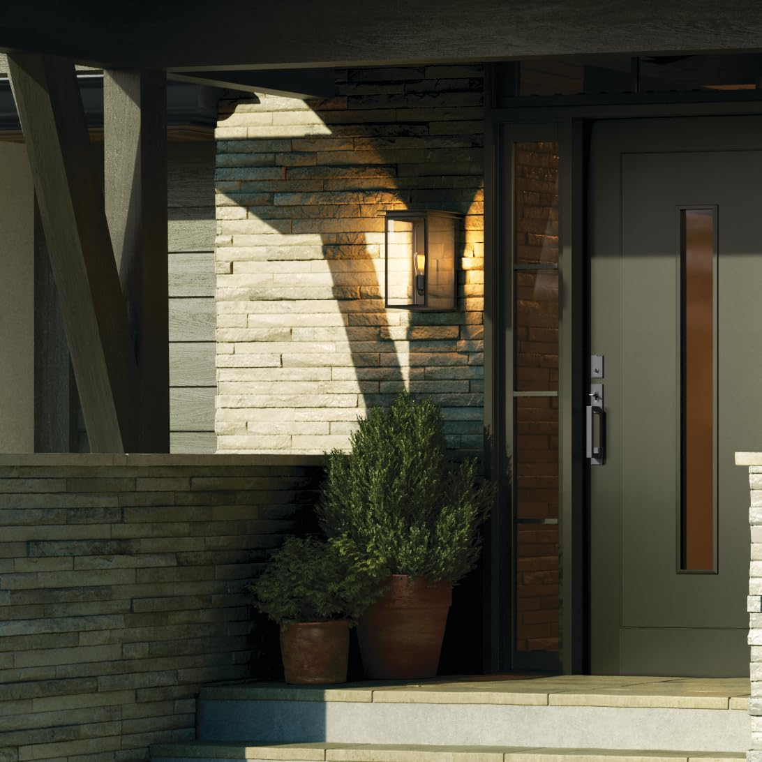 kichler-arkville-outdoor-wall-light-textured-black-clear-seeded-glass-8-5-x-14 image 8