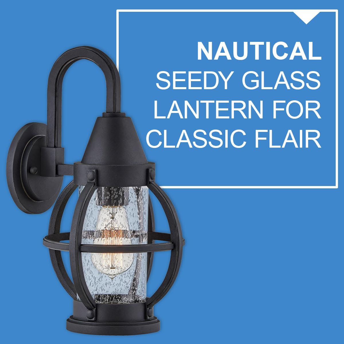 hinkley-chatham-single-light-wall-mount-outdoor-lantern-composite-clear-seedy-gl image 4