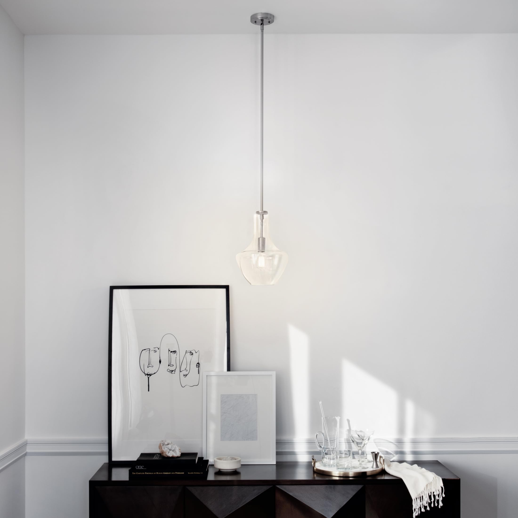 kichler-everly-bell-pendant-light-seeded-glass-brushed-nickel-model-42141nics image 6