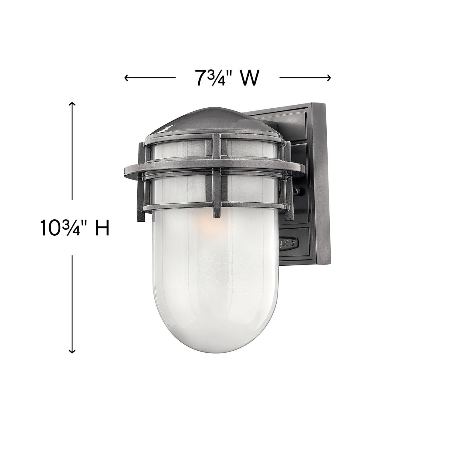 hinkley-reef-small-outdoor-wall-mount-in-hematite-one-light image 2