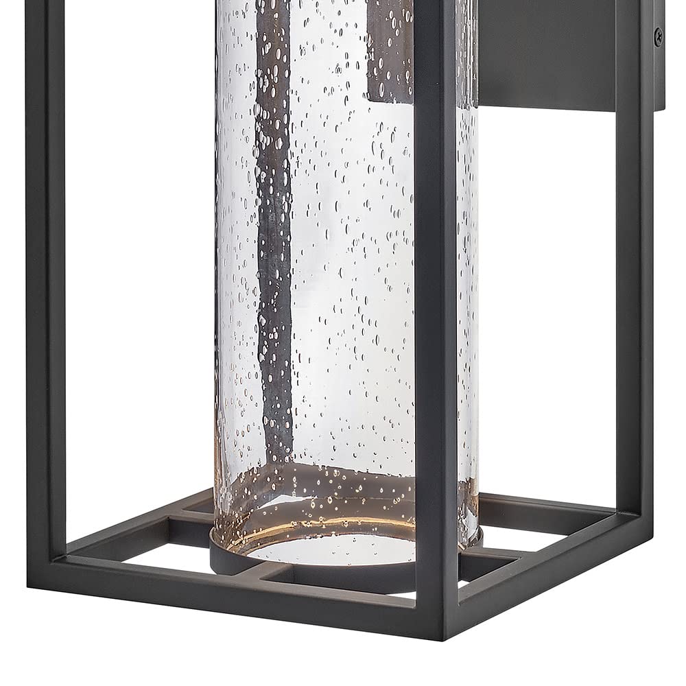 hinkley-coen-medium-wall-mount-outdoor-lantern-composite-clear-seedy-glass-dark- image 6