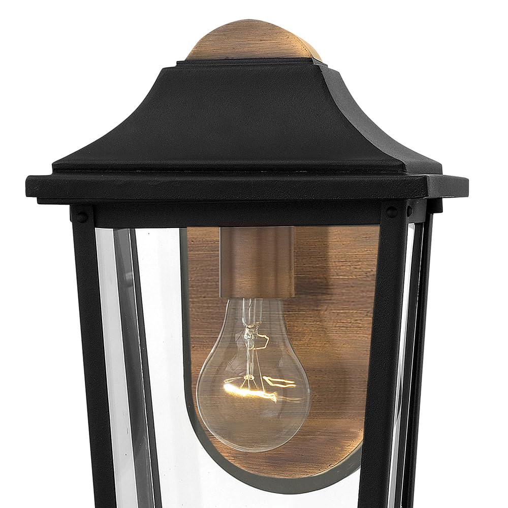 hinkley-burton-small-wall-mount-outdoor-lantern-black-finish-with-distressed-cop image 2
