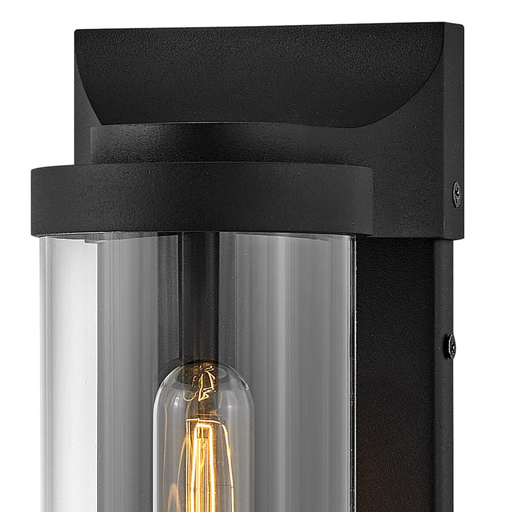hinkley-pearson-medium-wall-mount-outdoor-led-lantern-textured-black image 2