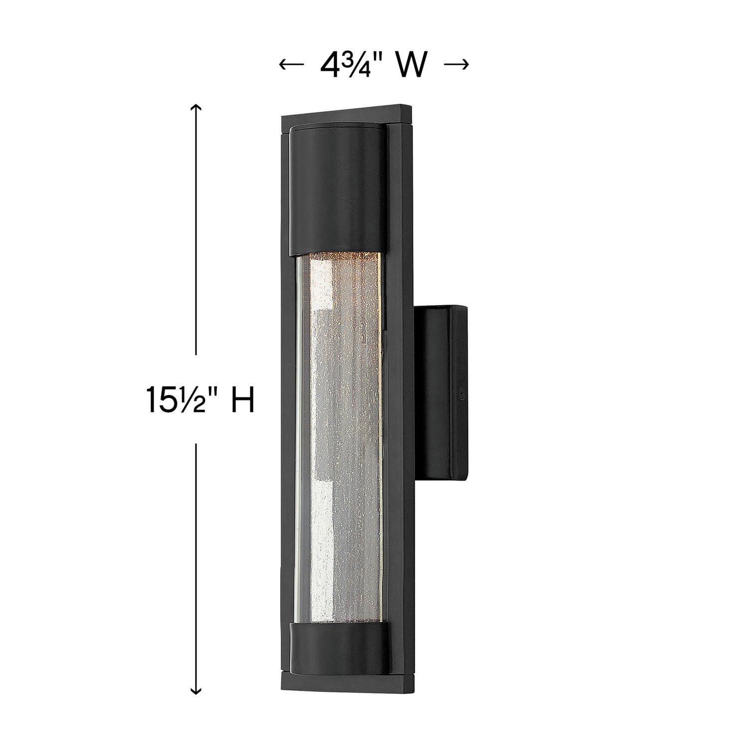 hinkley-mist-medium-wall-mount-outdoor-lantern-satin-black-aluminum-dark-sky-gu1 image 3