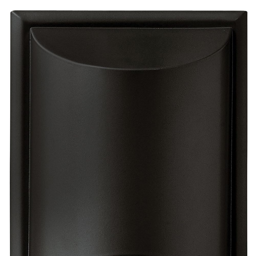hinkley-cascade-medium-outdoor-wall-mount-satin-black-with-amber-etched-organic- image 2